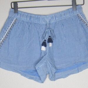 Vineyard Vines Shorts Striped Embroidered Tassel Boho Womens - Size Small